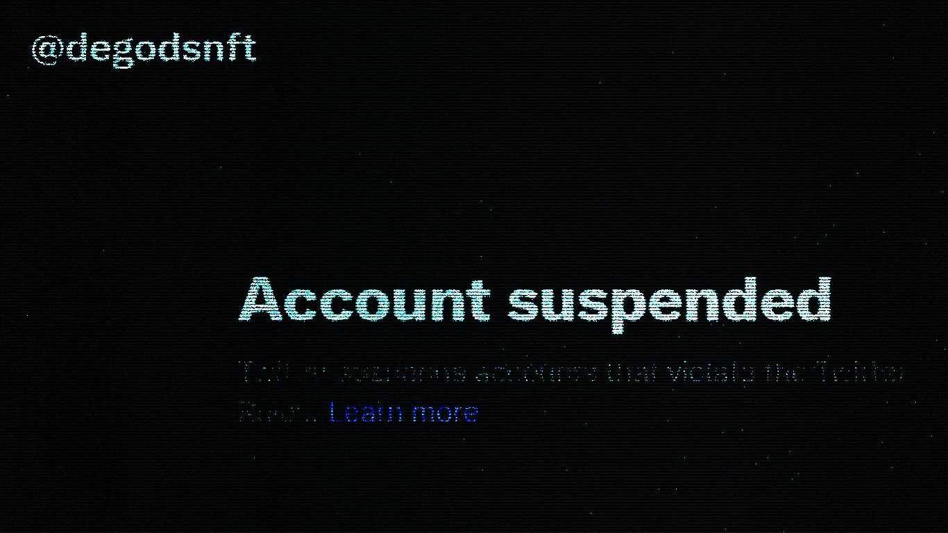 DeGods and y00ts NFT Twitter Accounts Suspended