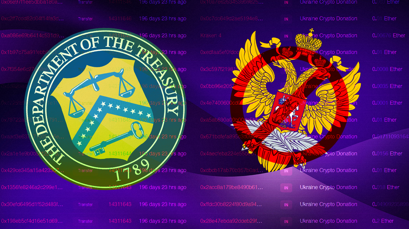 US Treasury Sanctions crypto addresses linked with Pro-Russia Groups